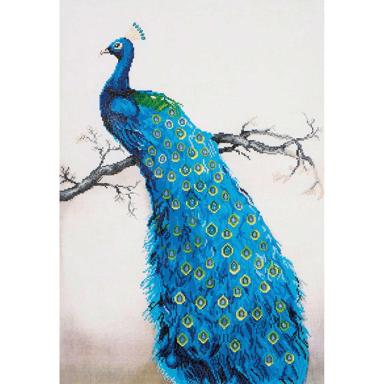 Diamond Dotz Blue Peacock