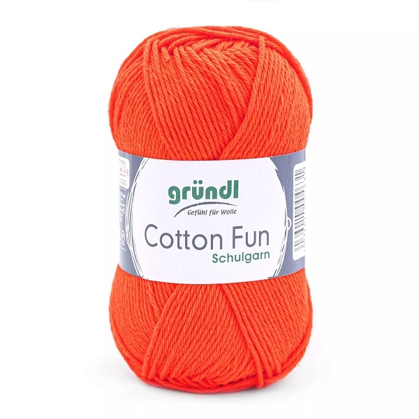 Gründl Wolle Cotton Fun 50 g orange