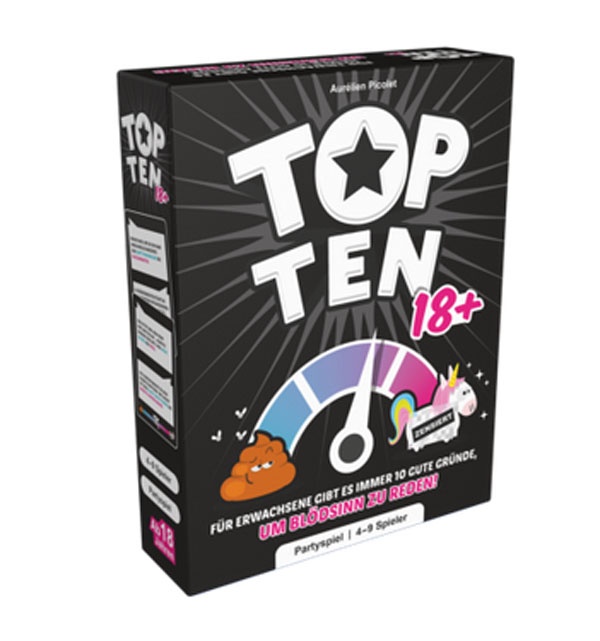 Top Ten 18+ Partyspiel von Cocktail Games