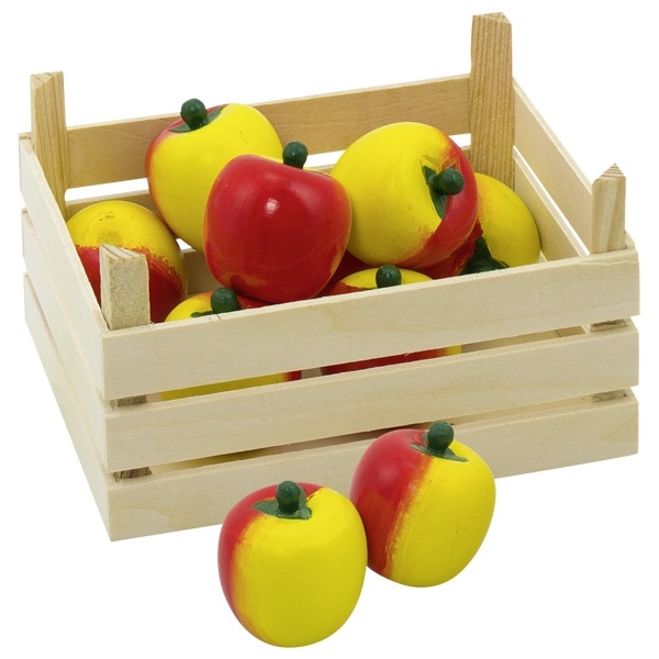 Goki Kaufladen Äpfel in Obstkiste