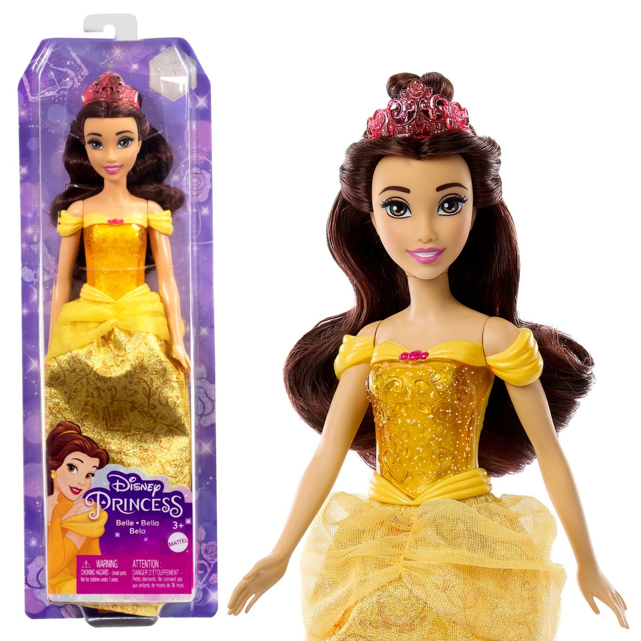 Disney Prinzessin Belle-Puppe 28 cm von Mattel