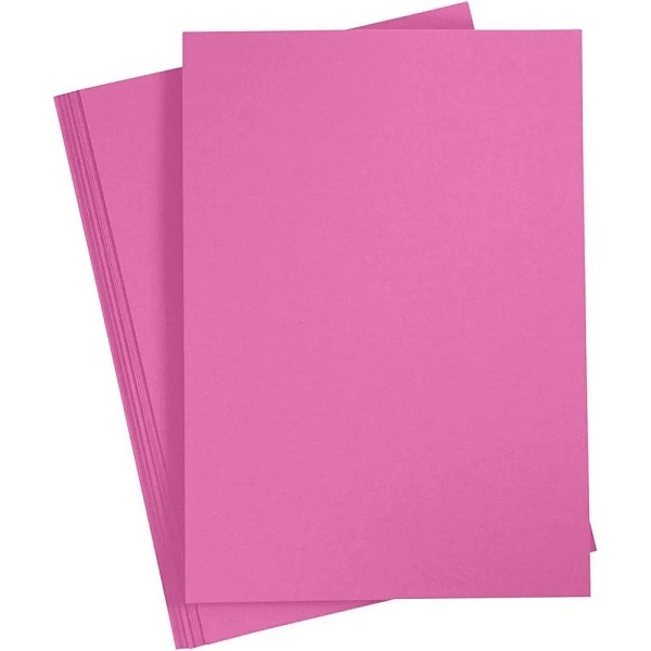 Bastelmaterial Karton 20 Blatt A4 180 g pink