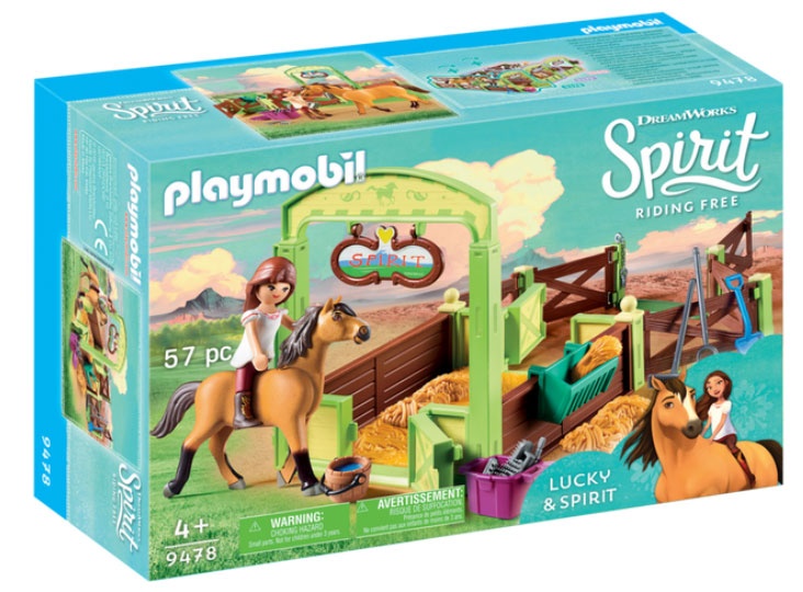 Playmobil 9478 Pferdebox Lucky & Spirit