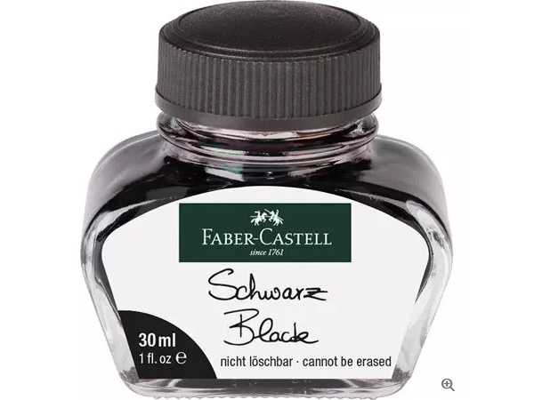 Faber-Castell Tinte Tintenglas schwarz 30ml