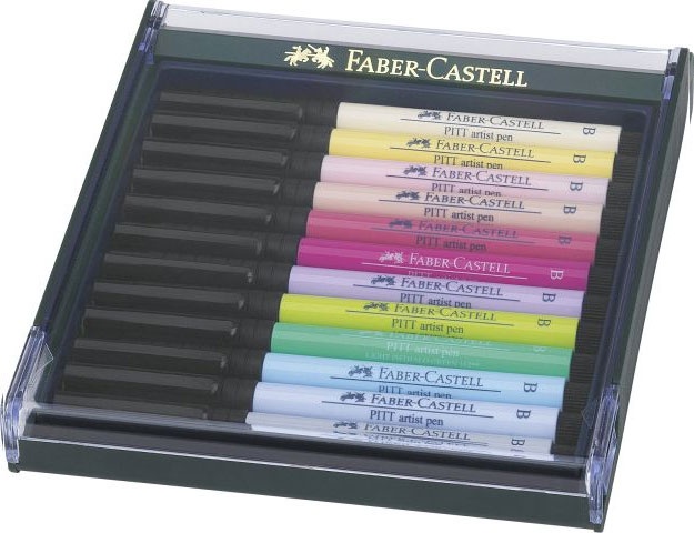 Faber Castell Pitt artist pen 12er pastell