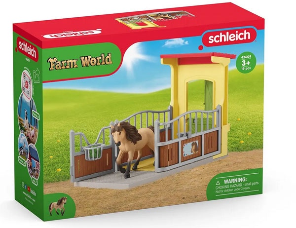 Schleich 42609 Farm World Ponybox mit Islandpferd Hengst