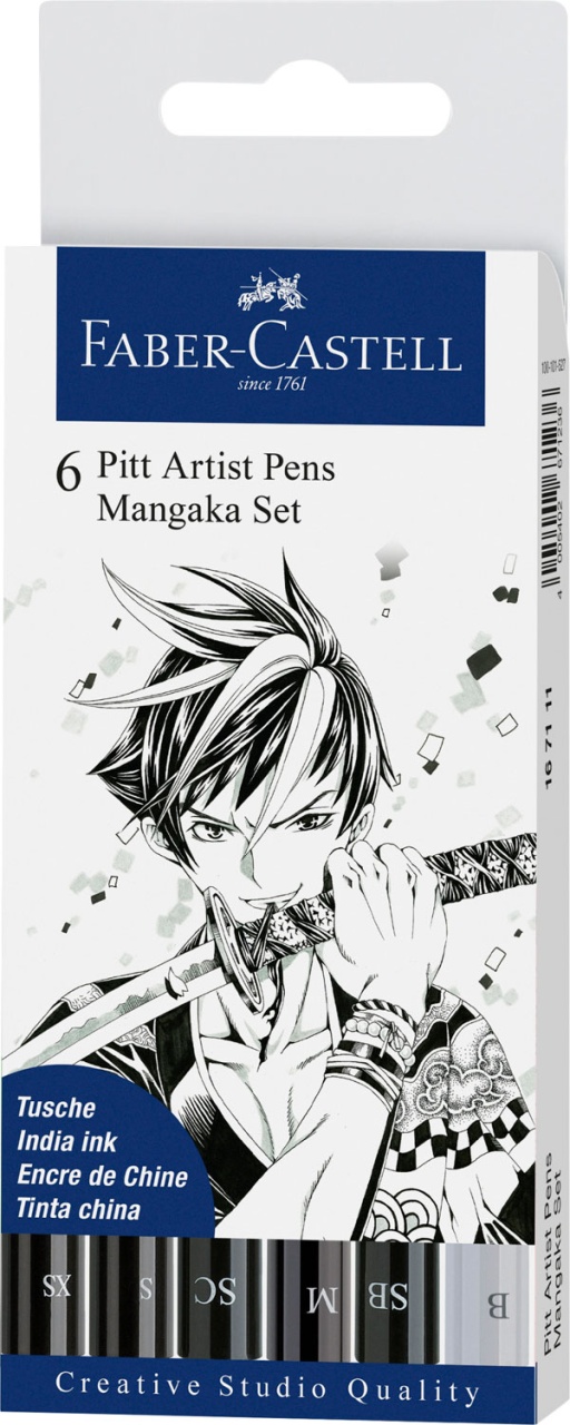 Faber Castell Tuschestifte Pitt Artist Pen Manga 6er
