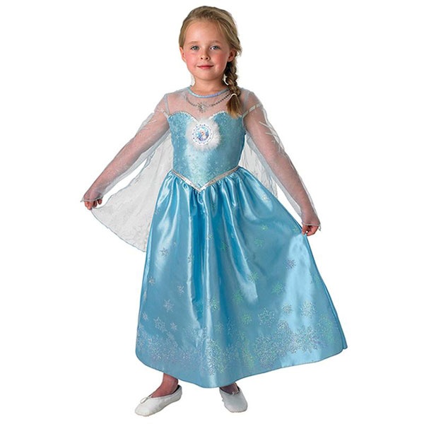 Kostüm Frozen Elsa Deluxe blau M 5-6 Jahre