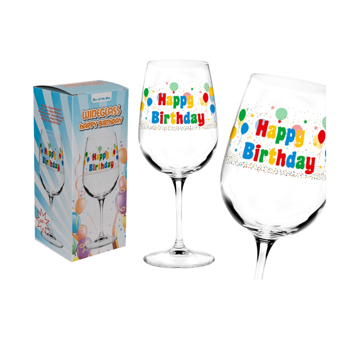 Weinglas Happy Birthday ca 500 ml
