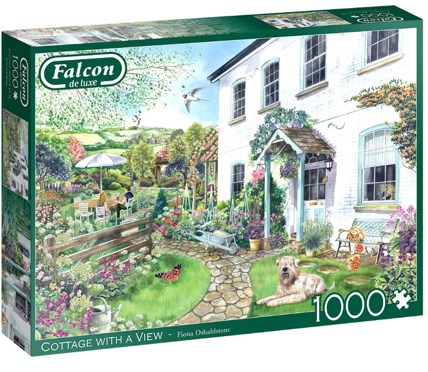 Puzzle Falcon de luxe Cottage with a view 1000 Teile