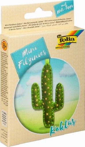 Folia Bastelset Mini Filzinies Kaktus