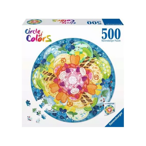 Ravensburger Puzzle Circle of Colors Ice Cream 500 Teile