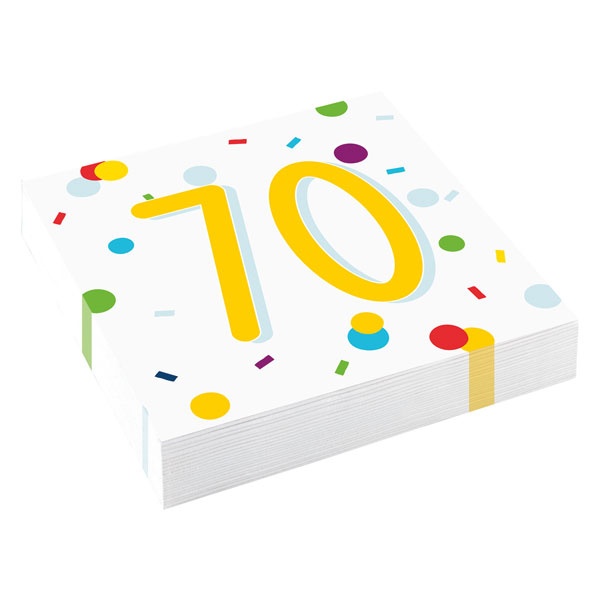 Servietten Confetti Birthday 70