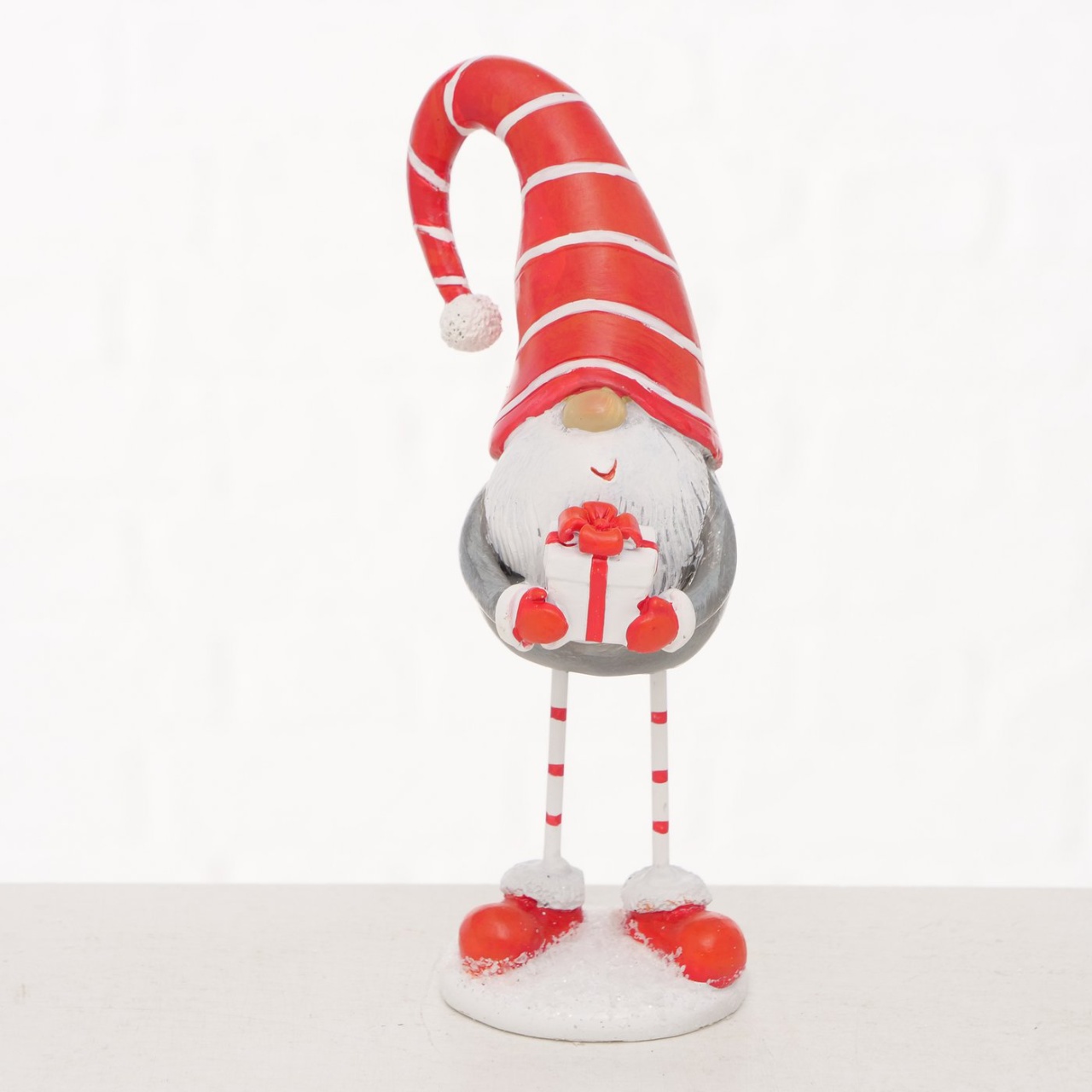 Figur Weihnachten Lucky Wichtel mit Geschenk, ca. 15 cm