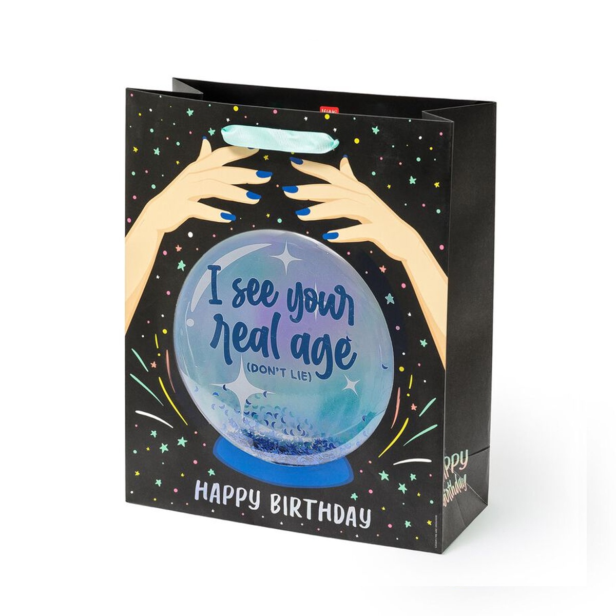 Geschenktüte - Large Happy Birthday Glaskugel von Legami