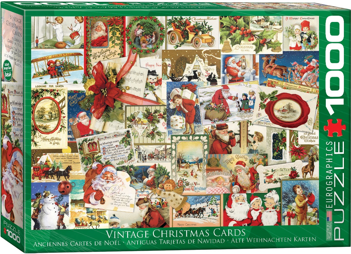 Puzzle Vintage  Weihnachtskarten 1000 Teile