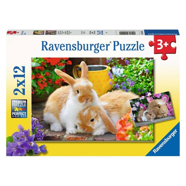 Ravensburger Puzzle Kleine Kuschelzeit 2x12 Teile