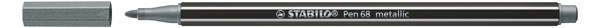 Stabilo Fasermaler Pen 68 metallic silber