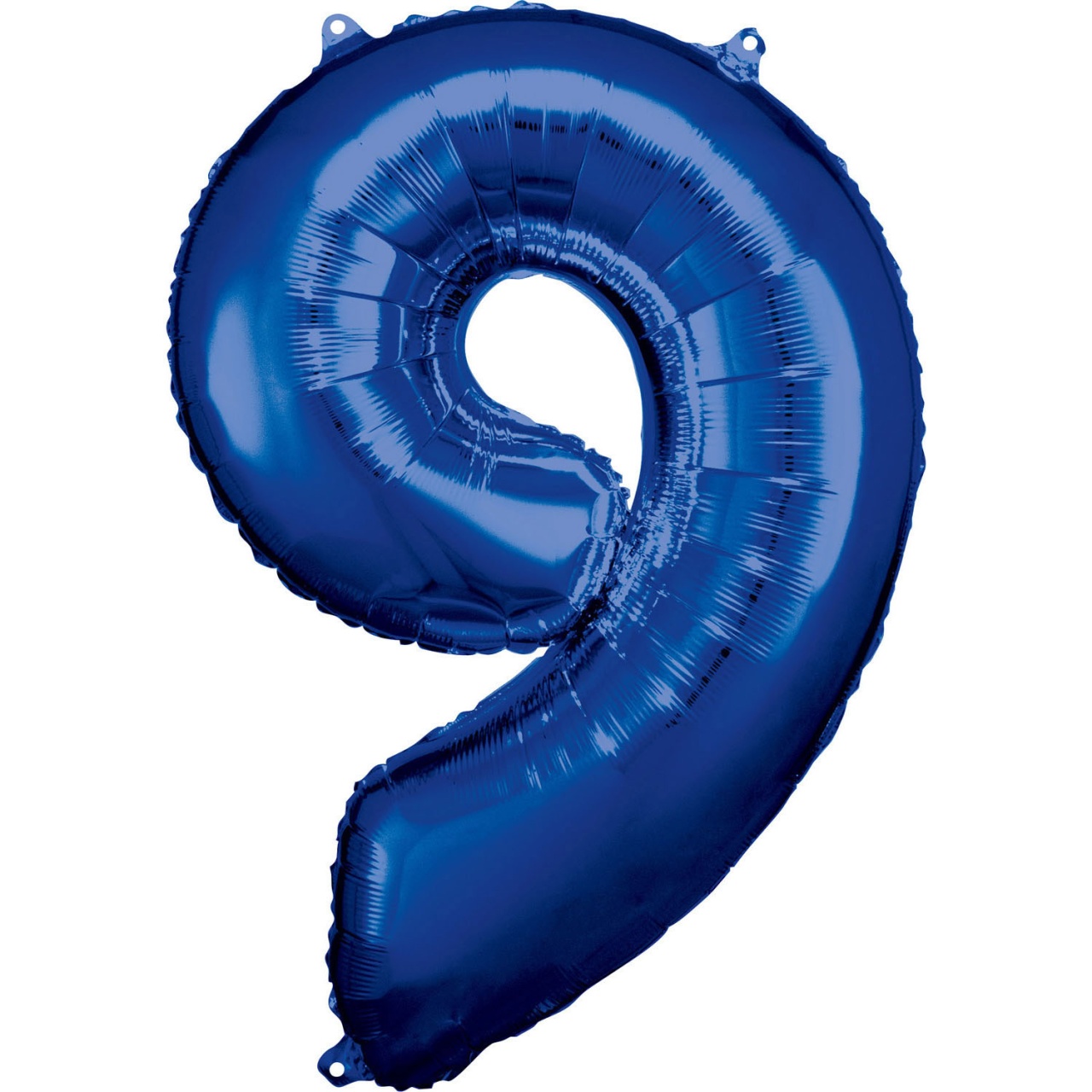 Follienballon Zahl 9 blau 63 x 86 cm