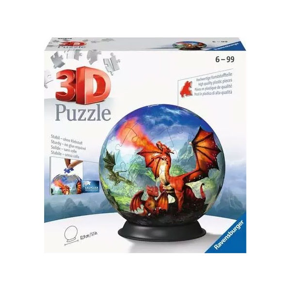 Ravensburger 3D Puzzle Ball Puzzle-Ball Mystische Drachen