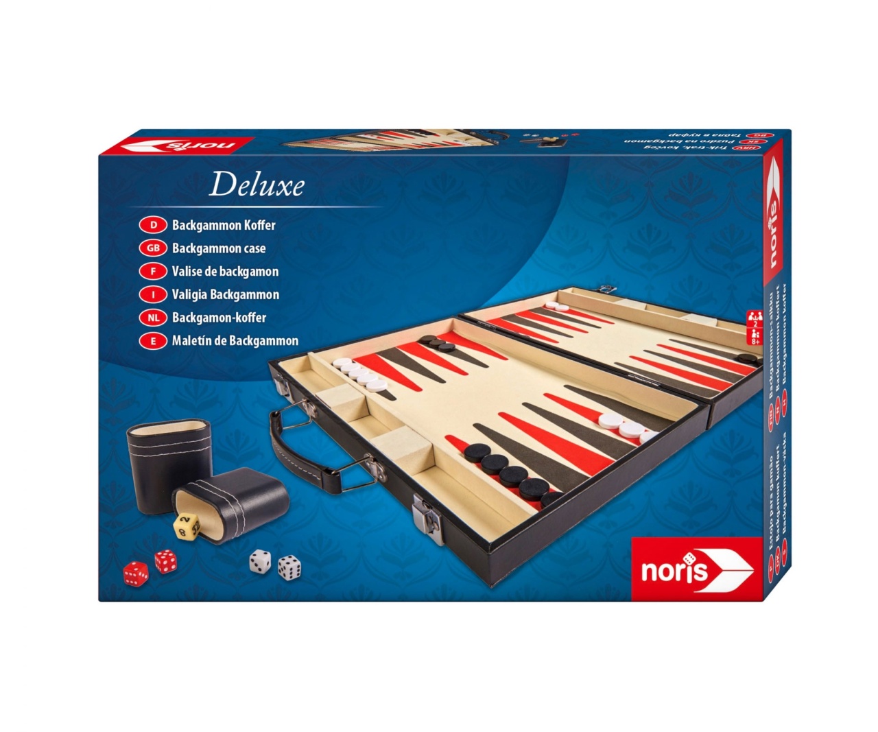 Deluxe Backgammon Koffer von Noris