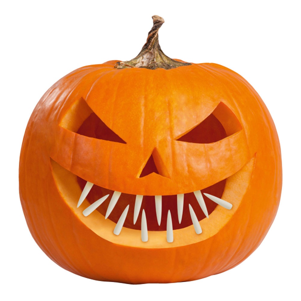 Kürbis-Zähne DIY Halloween Dekoration