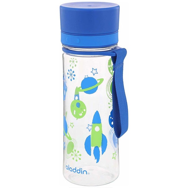 Trinkflasche aladdin 0,35l blau mit Grafik Aveo