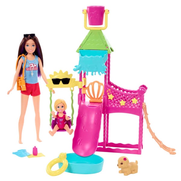 Barbie Skipper Babysitters Puppen Wasserpark Begleiterin