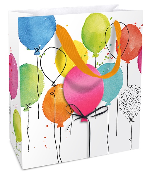 Geschenktasche Party Balloon 18 x 21 x 8 cm