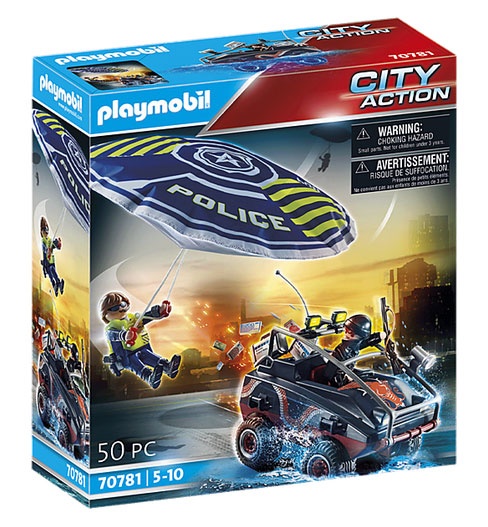 Playmobil 70781 City Action Polizei-Fallschirm: Verfolgung
