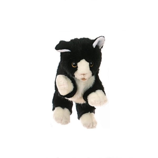 Living Puppets W045 Katze schwarz weiß Handpuppe