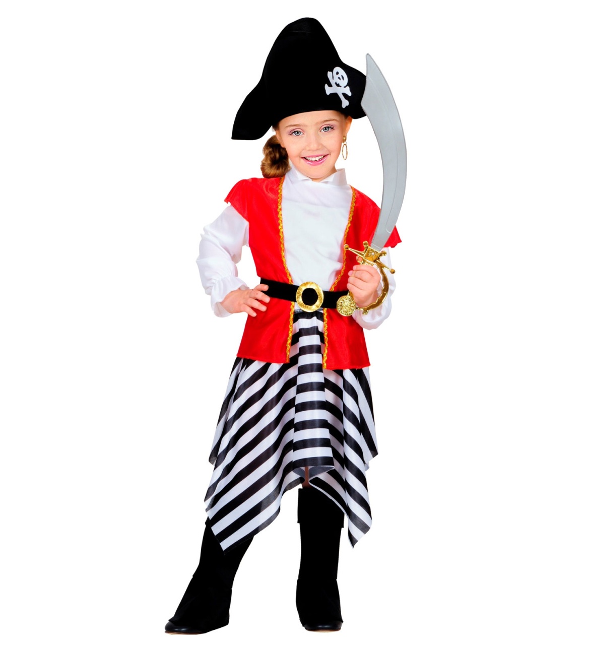 Kostüm Piratin Gr. 98 1-2 Jahre Kinderkostüm