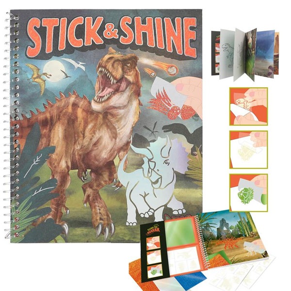 Dino World Malbuch Stick & Shine