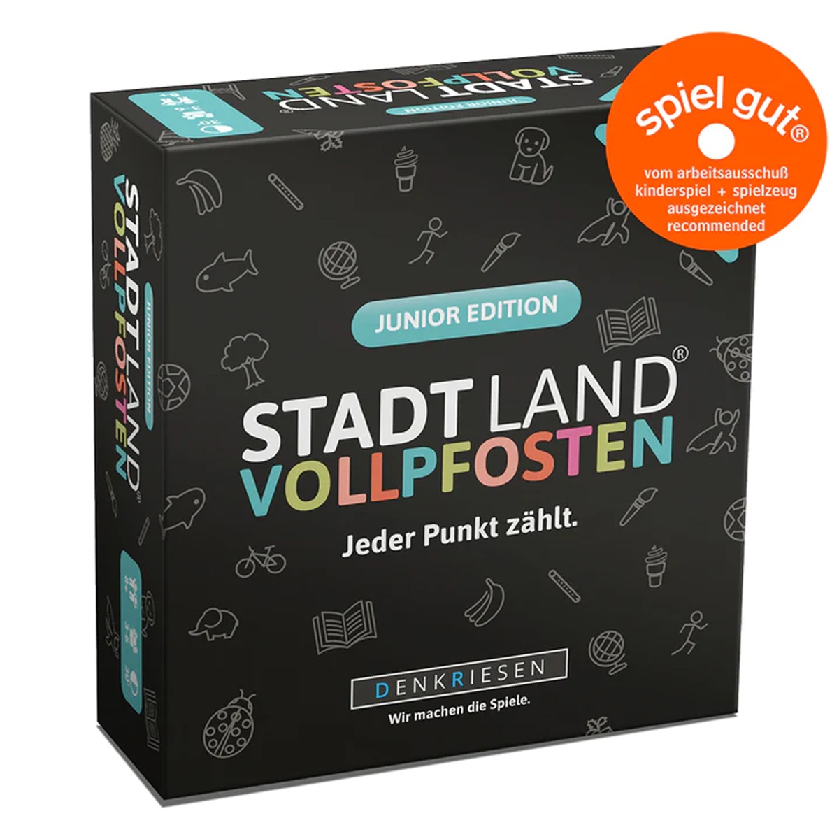 Stadt Land Vollpfosten - Junior Edition - Kartenspiel