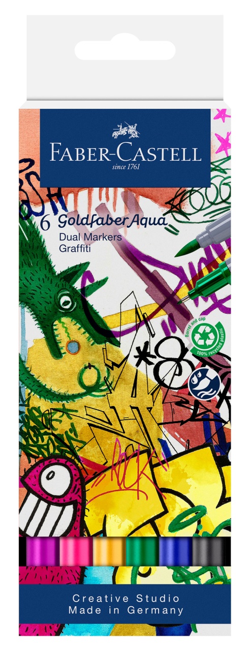 Faber-Castell Goldfaber Aqua Dual Marker Graffiti 6er Etui