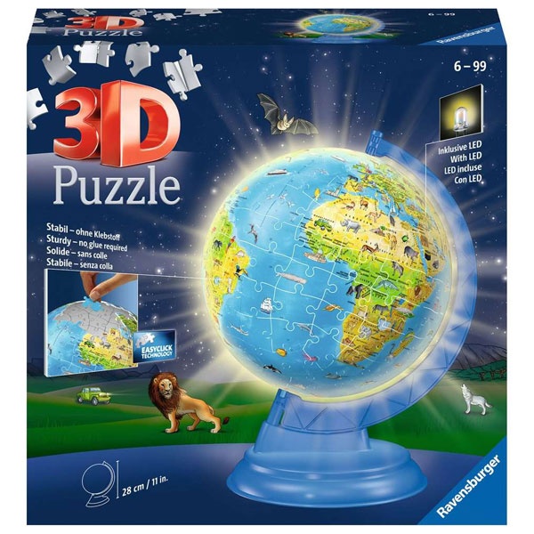 Ravensburger 3D Puzzle Kinderglobus mit Licht