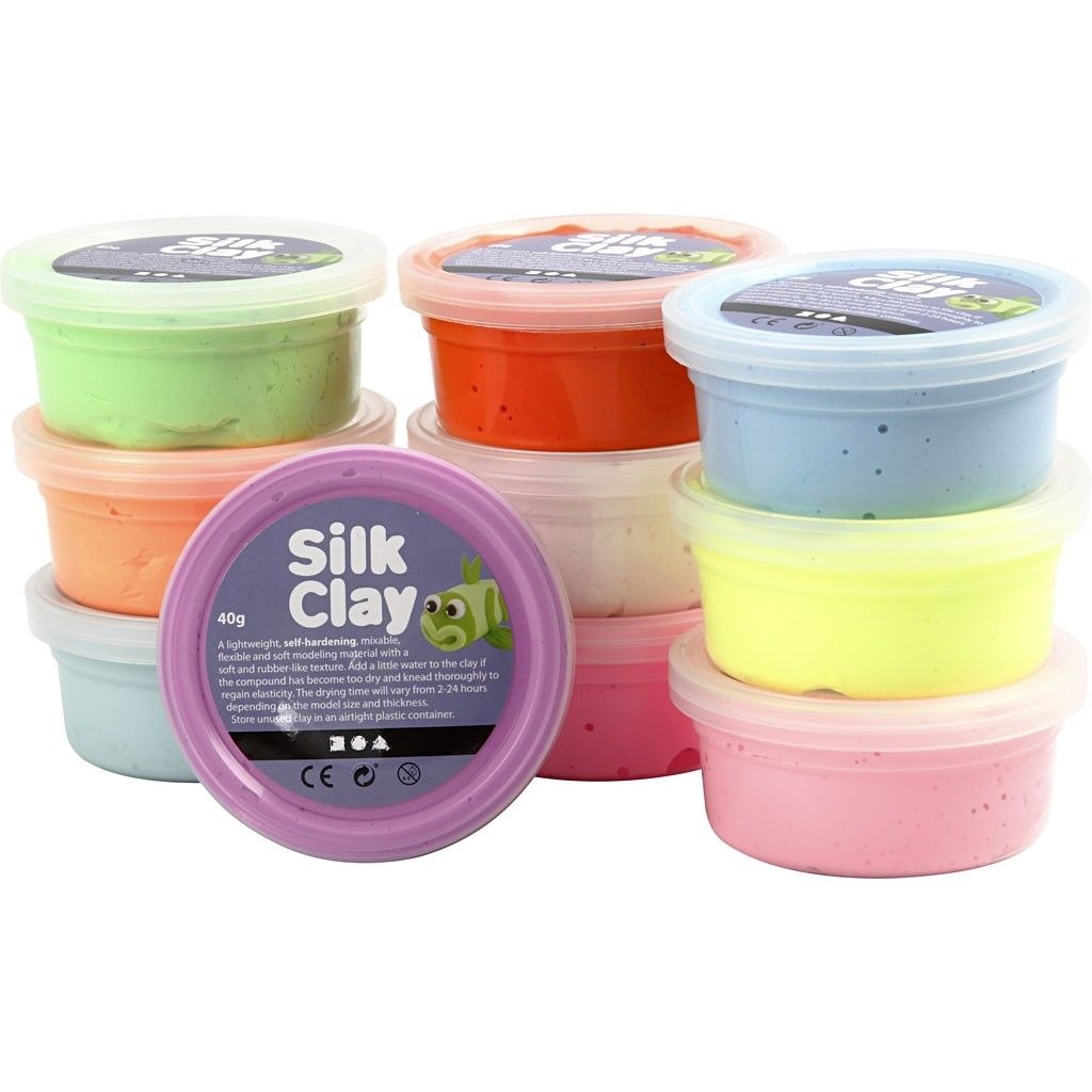 Silk Clay Basic 2 10 x 40g 10 Farben