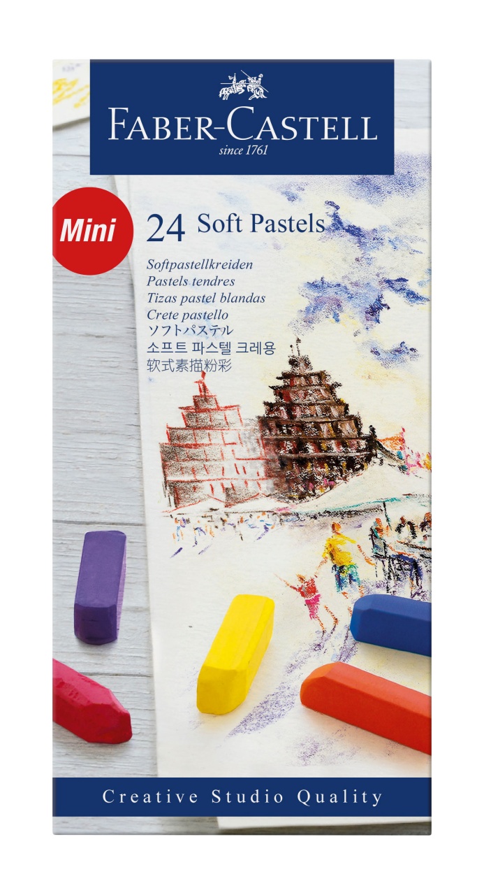Faber-Castell Softpastellkreiden Mini 24er Kartonetui