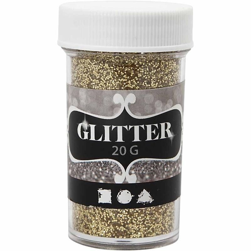 Bastelmaterial Glitter 20g gold