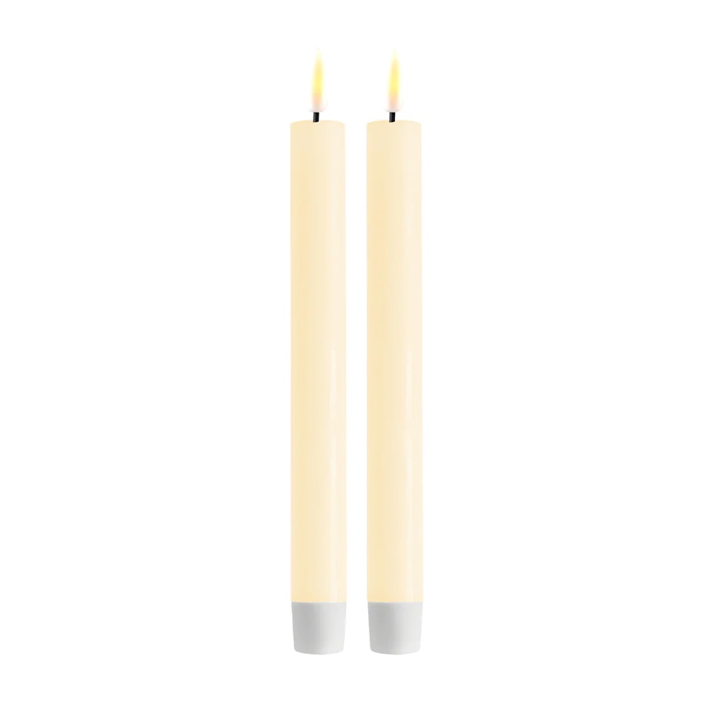 LED Kerze Creme Stabkerze 2 Stück 15 cm von Deluxe Homeart