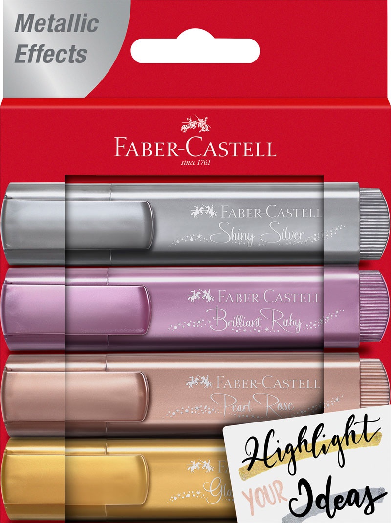 Faber Castell Textmarker metallic 4er sortiert