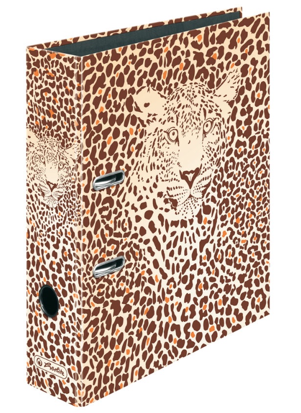 Herlitz Ordner A4 8 cm Motivordner Leopard