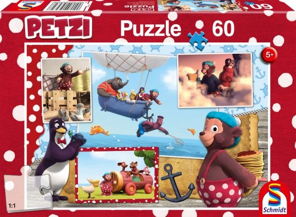 Schmidt Spiele Puzzle Petzi Nur fliegen ist schöner 60 Teile