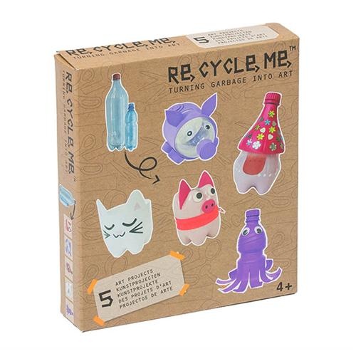 Re-Cycle-Me Bastelbox Basteln mit PET-Flasche für Mädchen