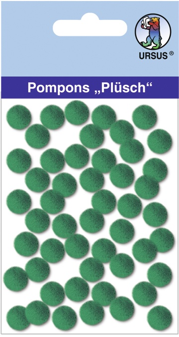 Pompons Plüsch Ø 10mm grün