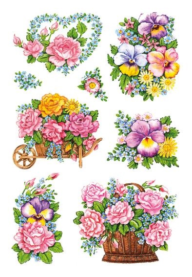 Herma Sticker Decor Nostalgische Blumentöpfe