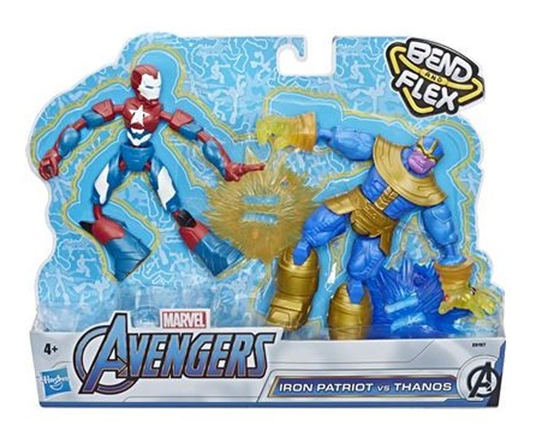 Marvel Avengers Bend a FLex Iron Patriot vs. Thanos Hasbro
