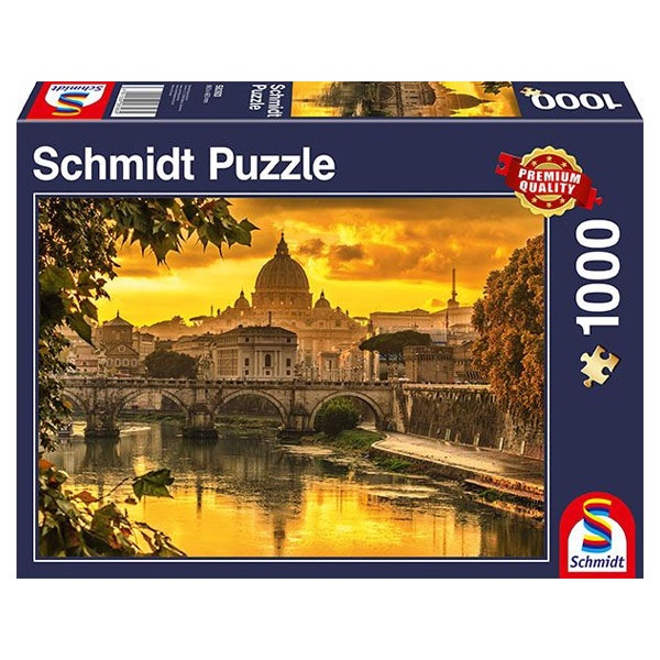 Schmidt Spiele Puzzle Golden Licht über Rom 1000 Teile