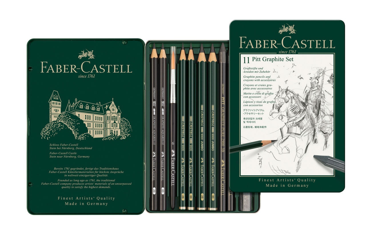 Faber-Castell Pitt Graphite Set klein 11er Metalletui