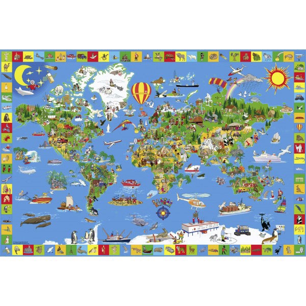 Schmidt Spiele Puzzle Deine bunte Erde 200 Teile